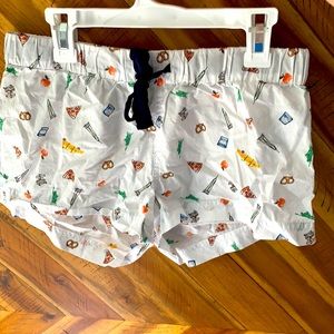 J Crew Pajama Shorts - NYC themed